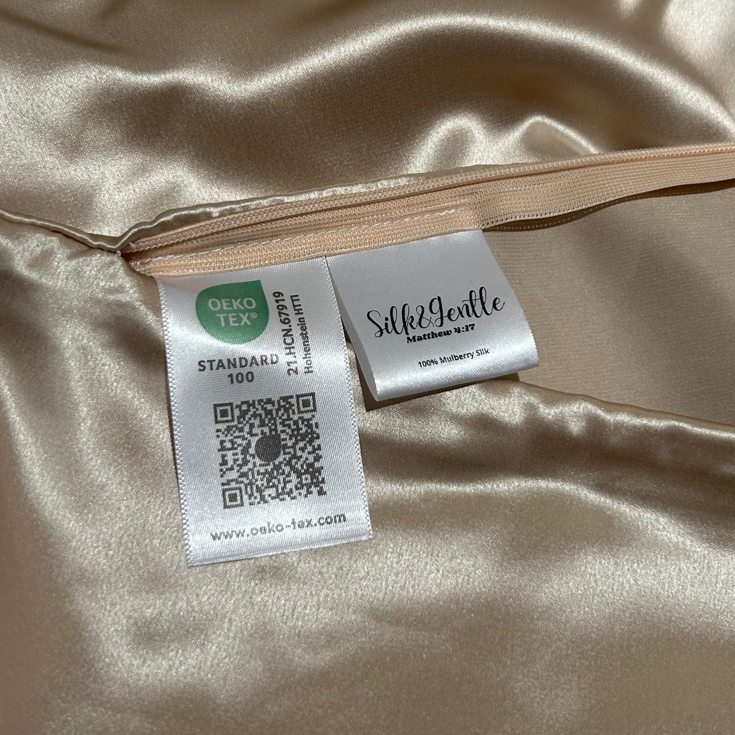 Amber Silk Pillowcase
